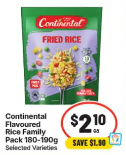 IGA Continental Flavoured Rice Family Pack offer
