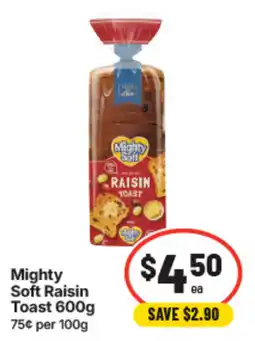 IGA Mighty Soft Raisin Toast offer