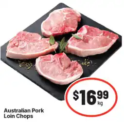 IGA Australian Pork Loin Chops offer