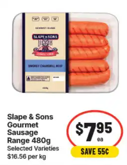 IGA Slope & Sons Gourmet Sausage Range offer