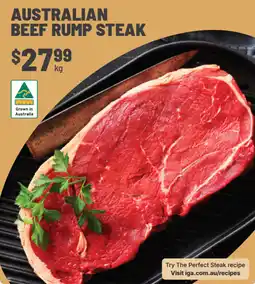 IGA Australian Beef Rump Steak offer