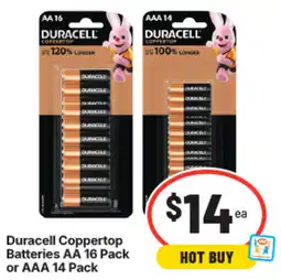 IGA Duracell Coppertop Batteries offer