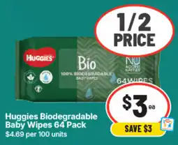 IGA Huggies Biodegradable Baby Wipes offer