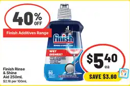 IGA Finish Rinse & Shine Aid offer