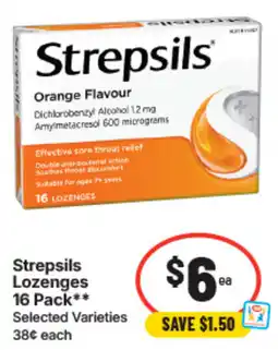 IGA Strepsils Lozenges offer