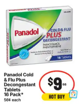 IGA Panadol Cold & Flu Plus Decongestant Tablets offer