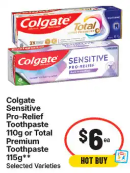 IGA Colgate Sensitive Pro-Relief Toothpaste offer