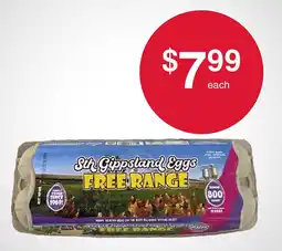 Australian Butchers Store Sir Gippsland Eggs Free Range offer