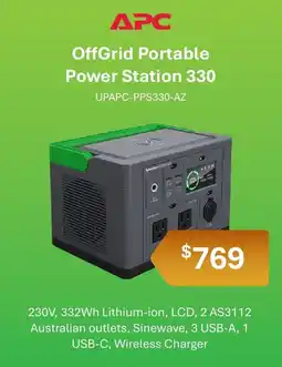 Leader Computers APC OffGrid Portable Power Station 330 offer
