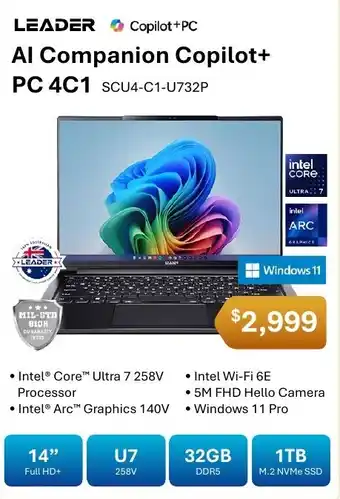 Leader AI Companion Copilot+ PC 4C1