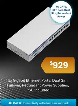 Leader Computers 4G CAT 6 Connectivity with dual sim support offer