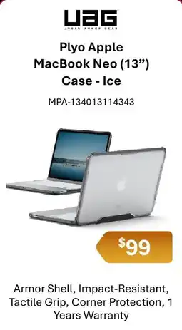 Leader Computers Plyo Apple MacBook Neo (13") Case - Ice offer