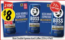 NQR Boss Double Espresso Iced Coffee offer