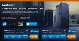 Leader Computers Leader Corporate Slim Desktop / Windows 11 Pro offer