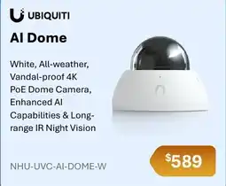 Leader Computers Ubiquiti AI Dome offer