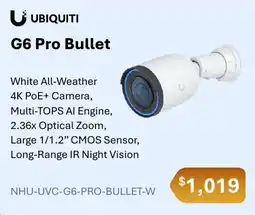Leader Computers Ubiquiti G6 Pro Bullet offer