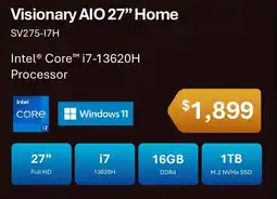 Leader Computers Visionary AIO 27" Home offer
