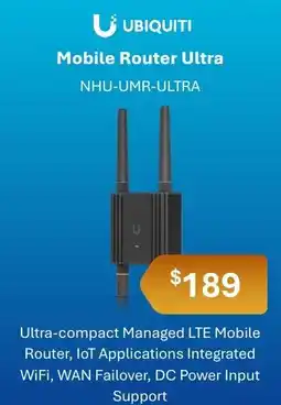 Leader Computers Ubiquiti Mobile Router Ultra offer