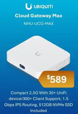 Leader Computers Ubiquiti Cloud Gateway Max offer