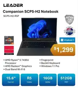 Leader Computers Leader Companion SCP5-H2 Notebook offer