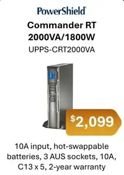 Leader Computers PowerShield Commander RT 2000VA/1800W offer