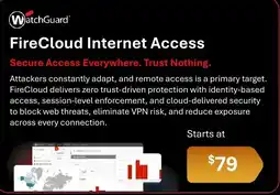 Leader Computers WatchGuard FireCloud Internet Access offer
