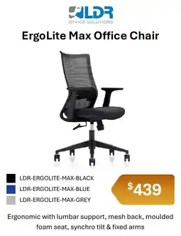 Leader Computers ErgoLite Max Office Chair offer
