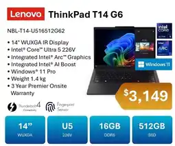 Leader Computers Lenovo ThinkPad T14 G6 offer