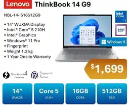 Leader Computers Lenovo ThinkBook 14 G9 offer