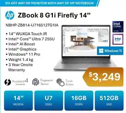 Leader Computers hp ZBook 8 G1i Firefly 14" offer