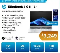 Leader Computers hp EliteBook 8 G1i 16" offer