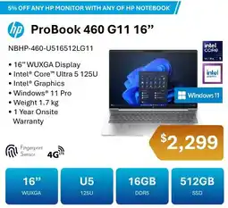 Leader Computers hp ProBook 460 G11 16" offer
