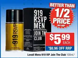 Direct Chemist Outlet Lovali Mens 919 VIP Join The Club offer