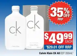 Direct Chemist Outlet Calvin Klein CK All EDT offer