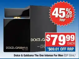 Direct Chemist Outlet Dolce & Gabbana The One Intense For Men offer
