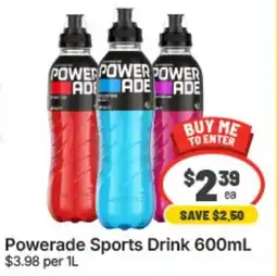 IGA Xpress Powerade Sports Drink 600mL offer