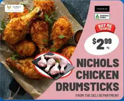 IGA Xpress Nichols Chicken Drumsticks offer