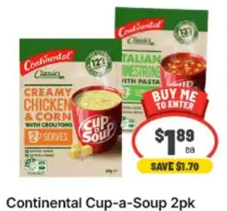 IGA Xpress Continental Cup-a-Soup 2pk offer