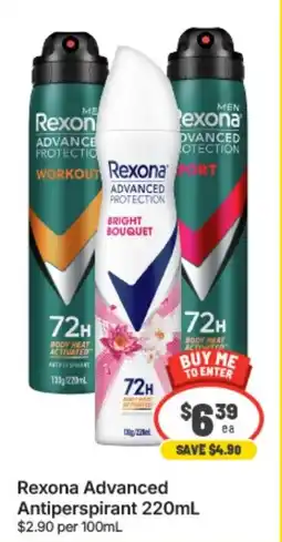 IGA Xpress Rexona Advanced Antiperspirant offer
