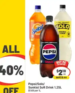 IGA Xpress Pepsi/Solo/Sunkist Soft Drink offer