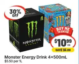 IGA Xpress Monster Energy Drink offer