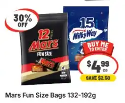 IGA Xpress Mars Fun Size Bags offer