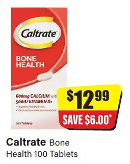 Chemist Discount Centre Caltrate Bone Health 100 Tablets offer