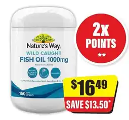 Chemist Discount Centre Nature's Way Wild Caught Fish Oil 1000mg offer