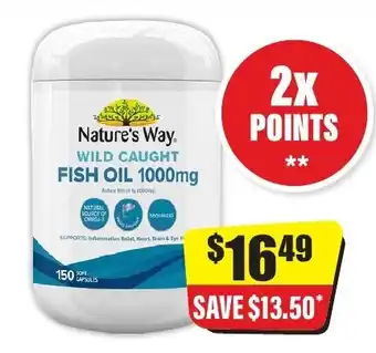 Nature's Way Wild Caught Fish Oil 1000mg