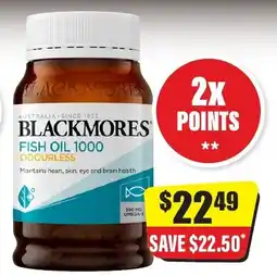 Chemist Discount Centre Blackmores Fish Oil 1000 Odourless offer