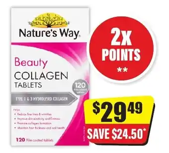 Nature's Way Beauty Collagen Tablets