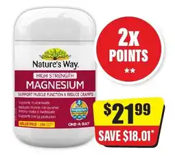 Chemist Discount Centre Nature's Way High Strength Magnesium offer