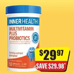 Chemist Discount Centre Inner Health Multivitamin Plus Probiotics offer