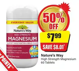 Chemist Discount Centre Nature's Way High Strength Magnesium offer
